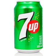 Kragujevac, Serbia - April 11, 2016: Aluminum can of 7up produced by PepsiCo Inc. isolated on white background.